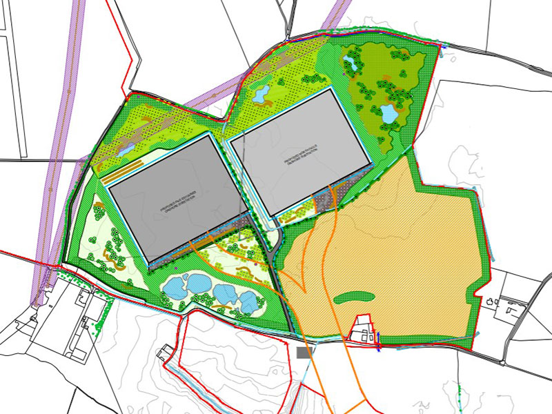 North Falls Landscape and ecology masterplan general arrangement drawing.