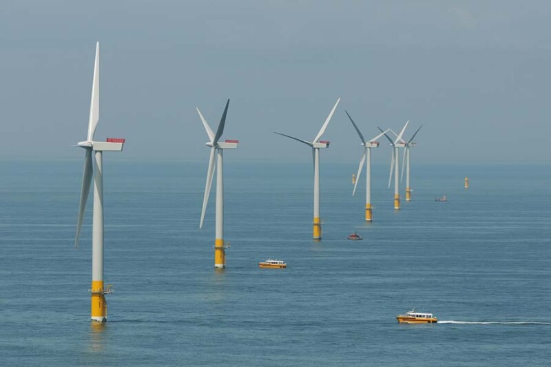 Greater Gabbard wind farm.