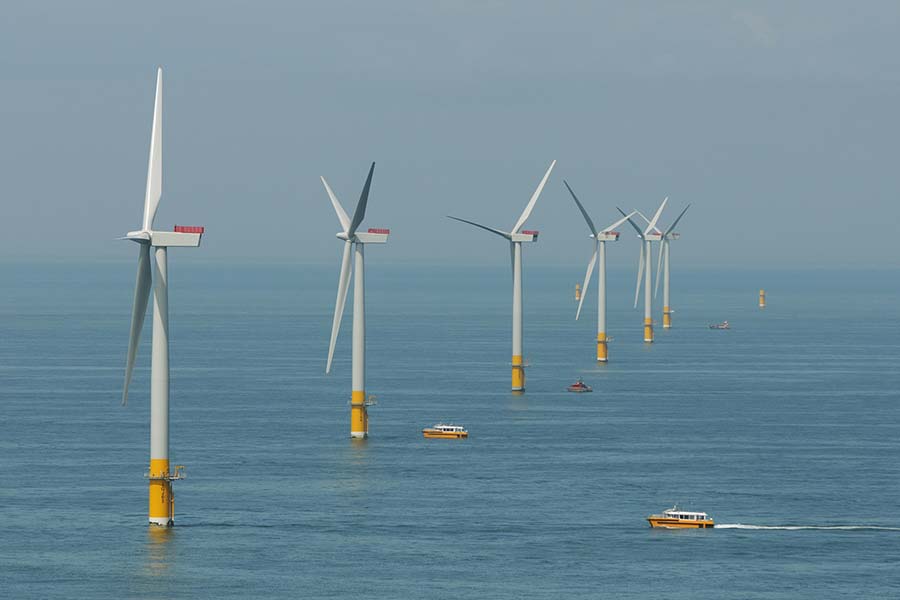 Greater Gabbard wind farm.